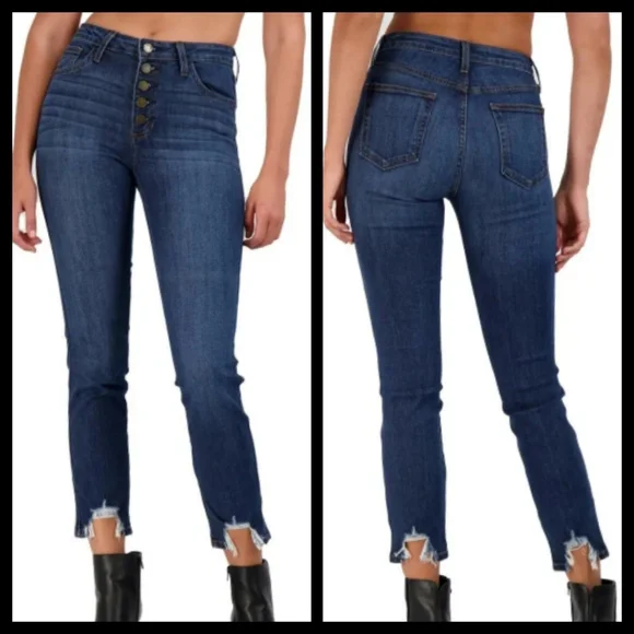 Just Black High Rise Skinny Jeans 27 NWT - Picture 1 of 4